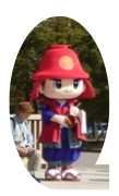 姫路城の人気マスコットキャラクター「官兵衛くん」も参加